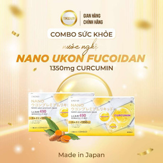 Nước uống tinh chất nghệ Eikenbi Nano Ukon Premium Liquid 1350mg ( 10ml x 15 tuýp ) Nhật Bản