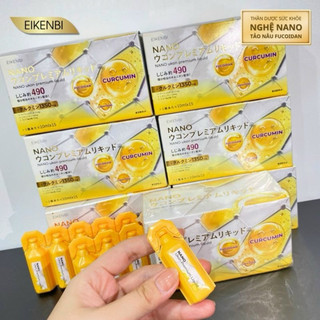 Nước uống tinh chất nghệ Eikenbi Nano Ukon Premium Liquid 1350mg ( 10ml x 15 tuýp ) Nhật Bản