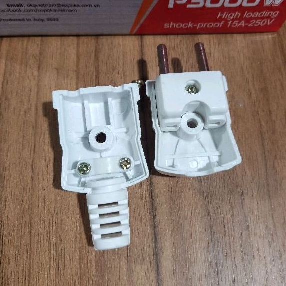 Phích cắm điện chịu tải cao P3000W SOPOKA, chịu tải max 3000w dùng cho các thiết bị công suất lớn
