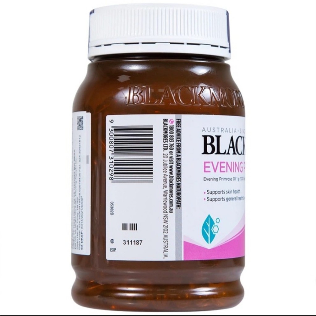 Tinh dầu hoa anh thảo Blackmores  evening primrose oil 1000mg 125 viên - 190viên