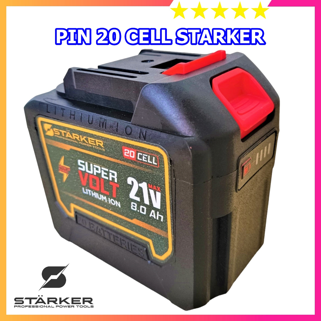 Pin 20 cell công nghệ Đức STARKER , chuyên dụng cho tất cả các loại máy ...