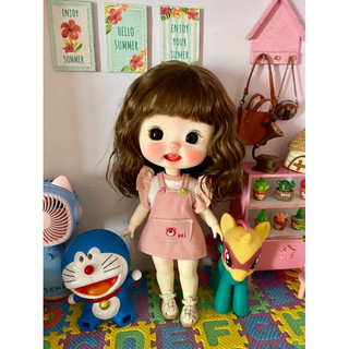 Set yếm hồng áo tay xoè size búp bê dian mập,cừu bé(size khác vui lòng ib shop)