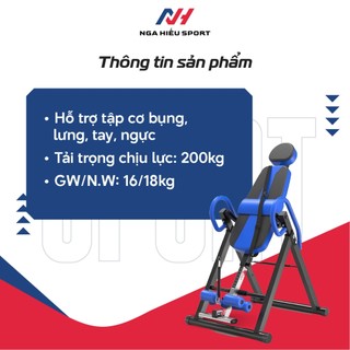 Ghế tập dốc ngược hỗ trợ điều trị đau thắt lưng, thoát vị đĩa đệm - Máy tăng chiều cao ZQ-8801 - Bảo hành 5năm