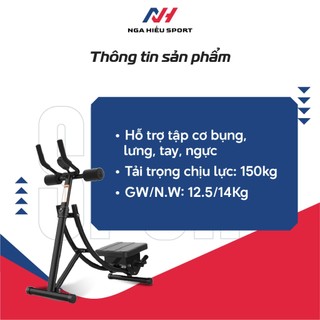 Máy tập cơ bụng, lưng, tay, ngực, eo, hông - Máy tập bụng ABC001 - Bảo hành 12 tháng (Kèm ảnh thật)