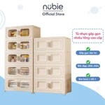 Tủ Nhựa Đồ Gấp Gọn Ngang 80/90cm, Tủ Đựng Quần Áo Đa Năng Dễ Dàng Lắp Ghép, Để Đồ Tiện Dụng, Tủ Để Đồ 4/5 Tầng — ảnh 1