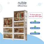Tủ Nhựa Gấp Gọn Cao Cấp Nhiều Ngăn, Hộp Gấp Đựng Đồ,Quần Áo Thông Minh, Tháo Lắp Dễ Dàng, Tầng Rời Có Thể Dùng Riêng Lẻ — ảnh 1