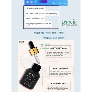 Tinh chất tái tạo da Genie Derma Matrix Peel Solution 15ml