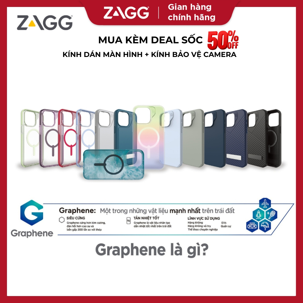 Ốp lưng cao cấp ZAGG cho iPhone 15 Plus - Chống sốc - dòng Snap hỗ trợ Magsafe