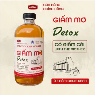 [QUÀ TẶNG] Giấm mơ detox [Có giấm cái] men mồi kobumcha, ĐẸP DÁNG SÁNG DA, ủ chậm lâu năm