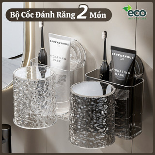 Kệ Để Bàn Chải Đánh Răng Có Cốc Hút Tường SIêu Chắc, Giá Để Đồ Nhà Tắm Có Lỗ Thoát Nước Tặng Kèm Cốc