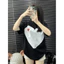 Áo thun chất COTTON KHÔ 3158 form rộng tay lỡ - Tim Ctk