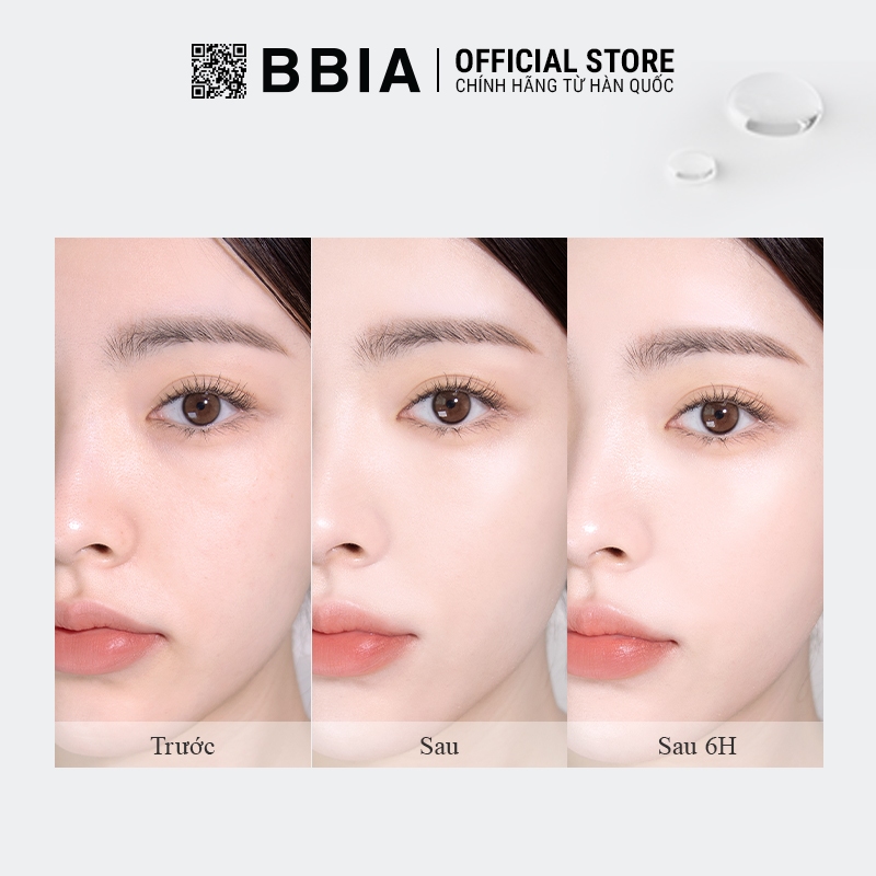 Cushion dưỡng ẩm căng bóng, bền màu BBIA Eau Glow Cushion Eau Edition 15g
