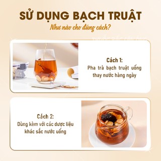 Bạch truật khô 100g, thái lát, thơm, sạch, trà bạch truật, tốt cho sức khoẻ - Lãn ông