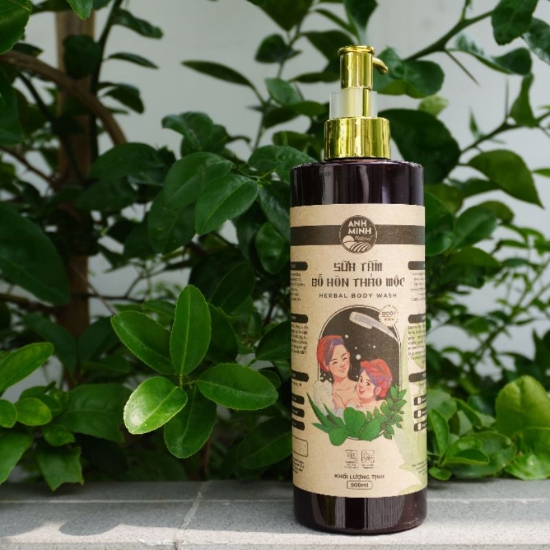 Sữa Tắm bồ hòn Anh Minh - Chiết Xuất Bồ Hòn Trà Xanh Và Các Thảo Mộc, Dịu Nhẹ An Toàn Với Trẻ Sơ Sinh