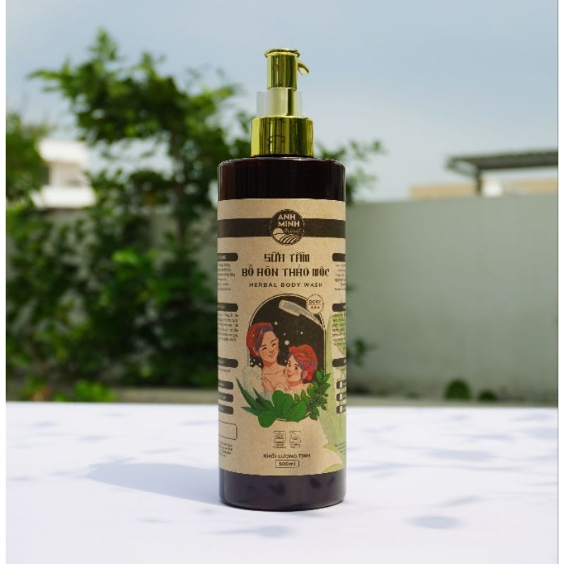 Sữa Tắm bồ hòn Anh Minh - Chiết Xuất Bồ Hòn Trà Xanh Và Các Thảo Mộc, Dịu Nhẹ An Toàn Với Trẻ Sơ Sinh