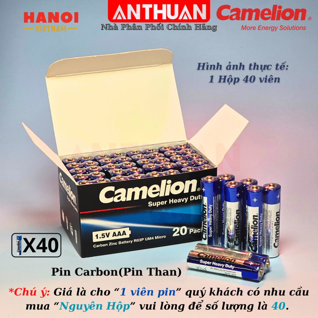 Pin Khô AA / AAA Camelion Cao Cấp -  An Toàn - Bền Mạnh Pin Đồng Hồ Pin Tiểu / Đũa Carbon R6P / R03P
