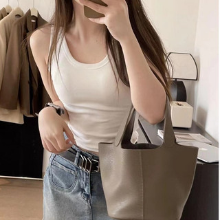 Áo thun ba lỗ tanktop trơn Basic khoét cổ chất vải cotton co giãn thoải mái mát mẻ - bt196
