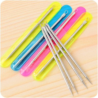 COMBO 10 Cây Nặn Mụn Cao Cấp, Que Nặn Mụn 2 Đầu Bằng Inox Không Gỉ Dùng Trong Spa Tiện Dụng 88830