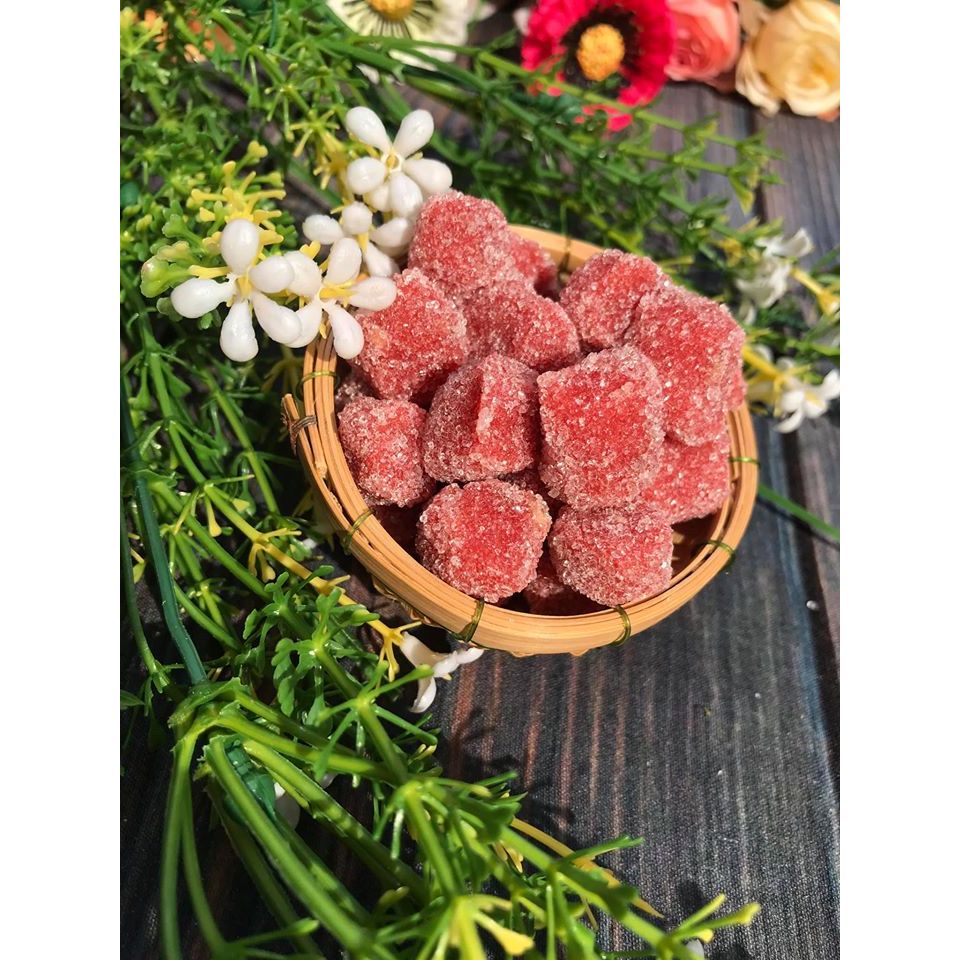 100gr Kẹo dâu tây Đà Lạt ngọt ngọt
