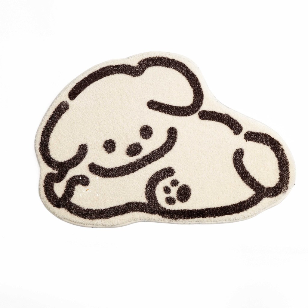 Thảm Lau Chân Len Cừu Mềm Mịn Siêu Thấm Cute