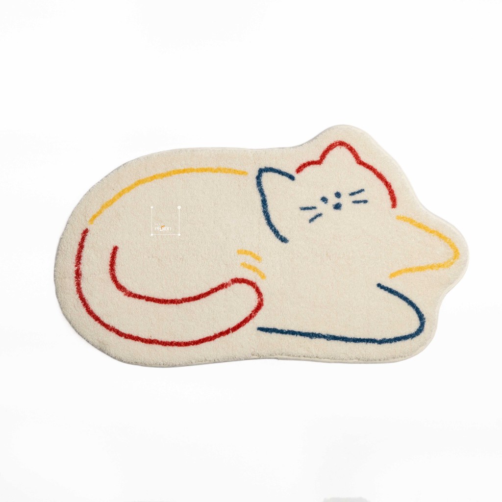 Thảm Lau Chân Len Cừu Mềm Mịn Siêu Thấm Cute