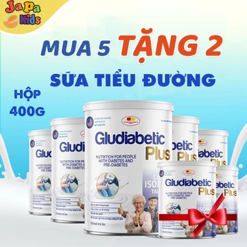 [ Combo 5 Tặng 2 ] Sữa Tiểu Đường Gludiabetic Plus Giúp Ổn Định Đường Huyết Cho Người Tiểu Đường