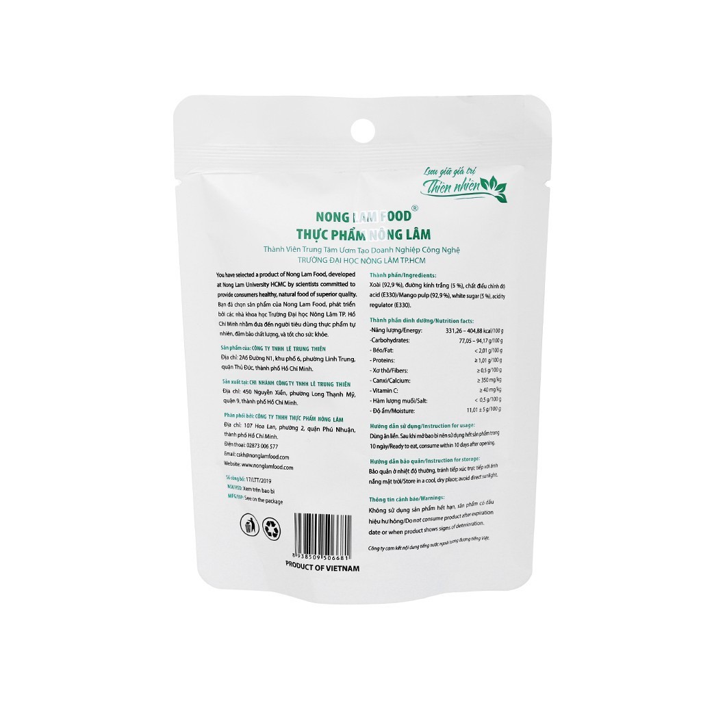 [Mua 10 tặng 2] Combo 10 Túi Xoài sấy dẻo Nông Lâm Food 50g