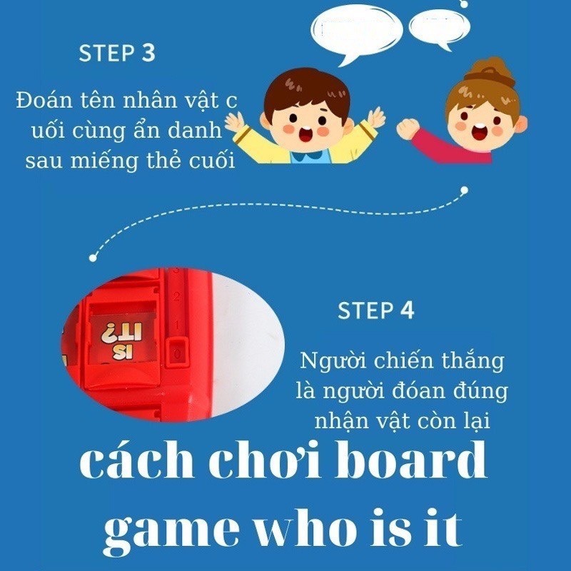WHO IS IT -  Bộ Đồ Chơi Board Game Tôi Là Ai Nhiều Người Dành Cho Trẻ Em Và Người Lớn Thú Vị Cho Bé Và Gia Đình