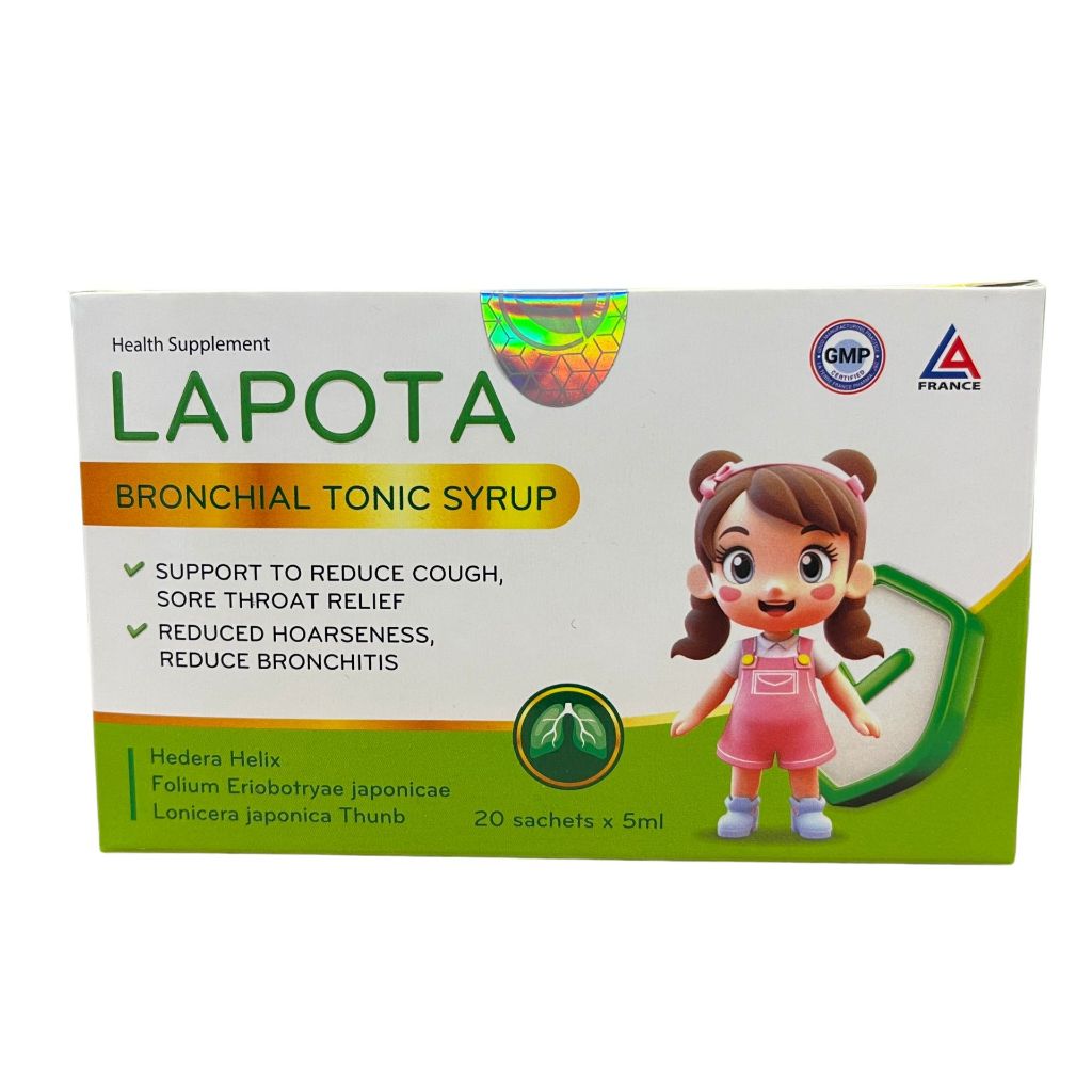 Ảnh Siro bổ phế Lapota dạng gói hỗ trợ thanh đờm, giảm đau họng, tăng cường hệ miễn dịch 20 gói x 5ml 4