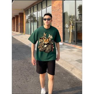 Bộ Hè Phối Cổ Tròn Nam Nữ Đep Phối Nhiều Họa Tiết Trẻ Trung Sành Điệu,Chất Liệu Cotton Mềm Mịn Thấm Hút Mồ Hôi Cực Tốt