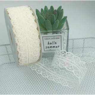 Ruy băng ren 3cm 22 mét, 45m,5m trắng, đen, hồng to nhỏ phụ kiện trang trí handmade, làm nơ bó hoa