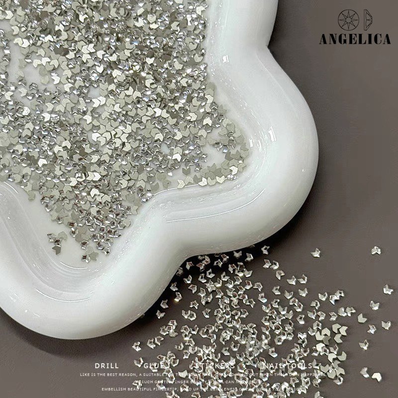 Set đá khối chân bằng giả úc hình lúa mạch đính móng  khoảng 100 viên ANGELICA