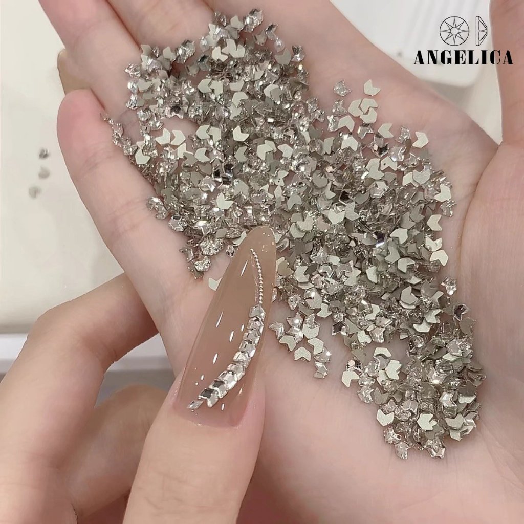 Set đá khối chân bằng giả úc hình lúa mạch đính móng  khoảng 100 viên ANGELICA