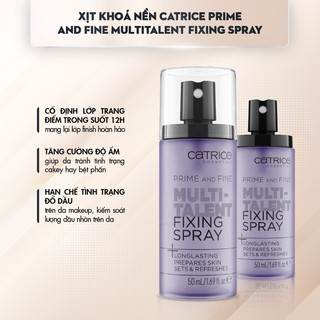 [Catrice] XỊT KHOÁ TRANG ĐIỂM CATRICE PRIME AND FINE