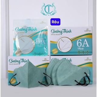 Thùng 100 chiếc Khẩu Trang 6A Cường Thịnh Mask Cao Cấp, Che Nắng Mùa Hè [Chính Hãng Công Ty]