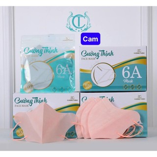 Thùng 100 chiếc Khẩu Trang 6A Cường Thịnh Mask Cao Cấp, Che Nắng Mùa Hè [Chính Hãng Công Ty]