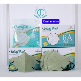 Thùng 100 chiếc Khẩu Trang 6A Cường Thịnh Mask Cao Cấp, Che Nắng Mùa Hè [Chính Hãng Công Ty]