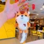 Móc khóa, gấu bông cute hình sóc, stick, vịt mũ rơm
