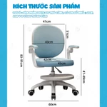 Ghế Học Sinh Chống Gù HTDkids NTL10 Nâng Hạ Chiều Cao Khóa Bánh Trọng Lực - Ghế Ngồi Học Cho Bé — ảnh 3