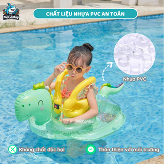 Phao Bơi Cho Bé, Phao Bơi Chống Lật Cho Bé Đi Biển, Đi Bơi Hình Thú Ngộ Nghĩnh, Tặng Kèm Bơm Mini