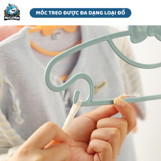[Quà Tặng] Combo10 Móc Treo Quần Áo Trẻ Em, Móc Phơi Đồ Trẻ Sơ Sinh Thiết Kế Hình Nơ Dễ Thương, Chất Liệu Nhựa An Toàn