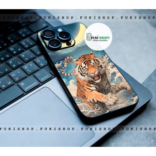 Tấm dán Skin Mặt Sau Mẫu Hổ MS05 FULL VIỀN 15promax , 14promax , 13promax , 12promax , 11promax  - FukiShop