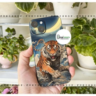 Tấm dán Skin Mặt Sau Mẫu Hổ MS05 FULL VIỀN 15promax , 14promax , 13promax , 12promax , 11promax  - FukiShop