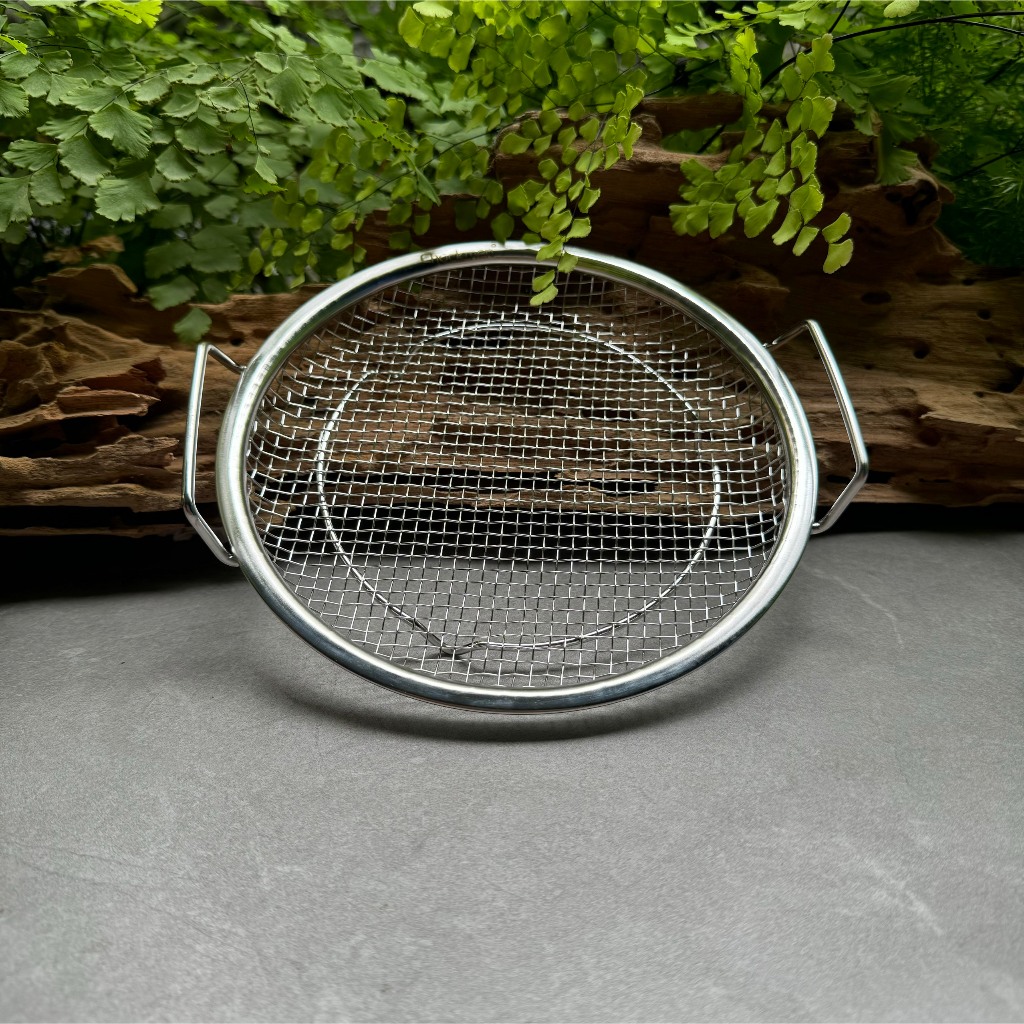 Lưới Ráo Dầu KINSGEM by Chockmen Inox Dày Dặn Khay Lưới Ráo Nước Rau Củ Quả Khay Nồi Chiên Không Dầu