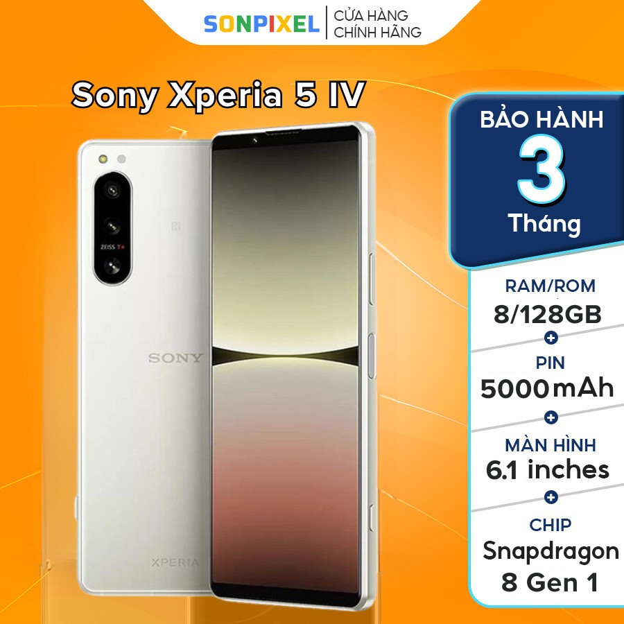 Điện Thoại Sony Xperia 5 Mark 4, Chip Snapdragon 8 Gen 1, Ram 8GB/128GB ...