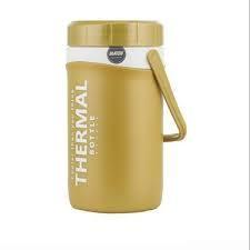 Bình giữ nhiệt 3000ml Duy Tân, bình nước 2L, 2 lớp nhựa PP nhũ nhám có nắp đậy và quay xách nắp ống hút