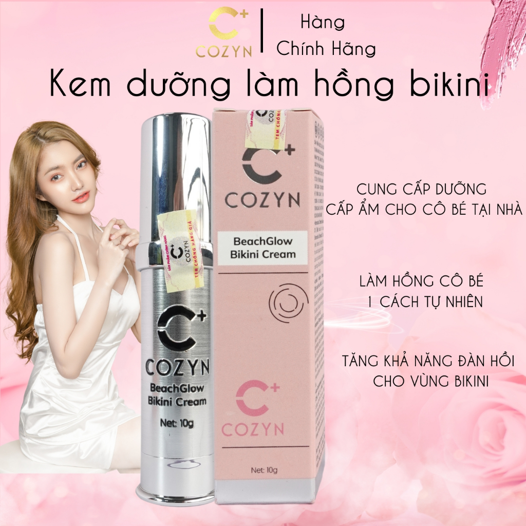 Kem Dưỡng Làm Hồng Bikini Cozyn BeachGlow Bikini Cream 10g Hàng Chính
