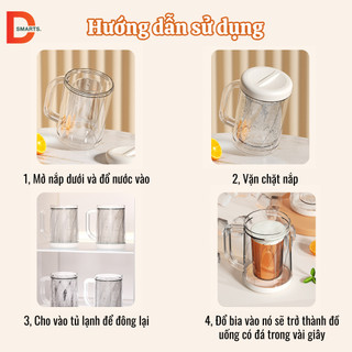 Cốc bia đá lạnh sáng tạo - giữ nhiệt siêu lâu, không tan đá