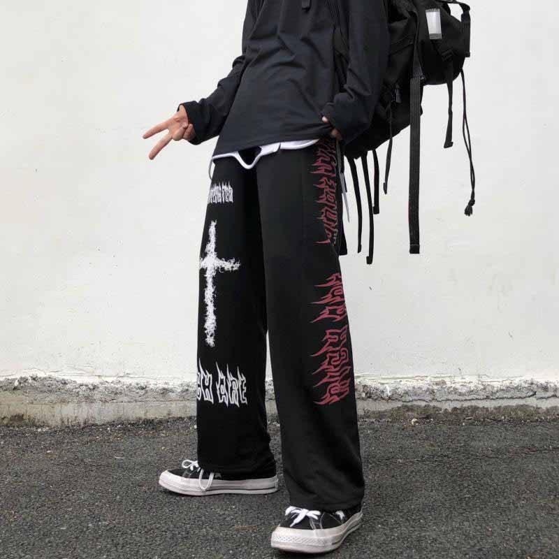 Quần nỉ THÁNH GIÁ jogger nam nữ ống rộng BÓ CHUN basic unisex L1