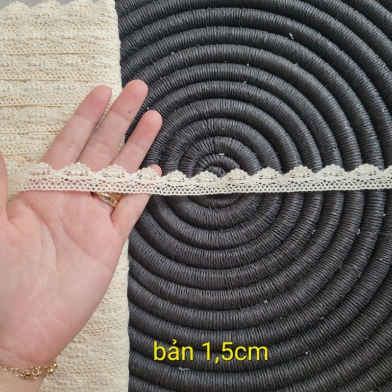 Dây ren chỉ cotton trang trí viền HÌNH VÀ VIDEO SHOP TỰ CHỤP 100% ...